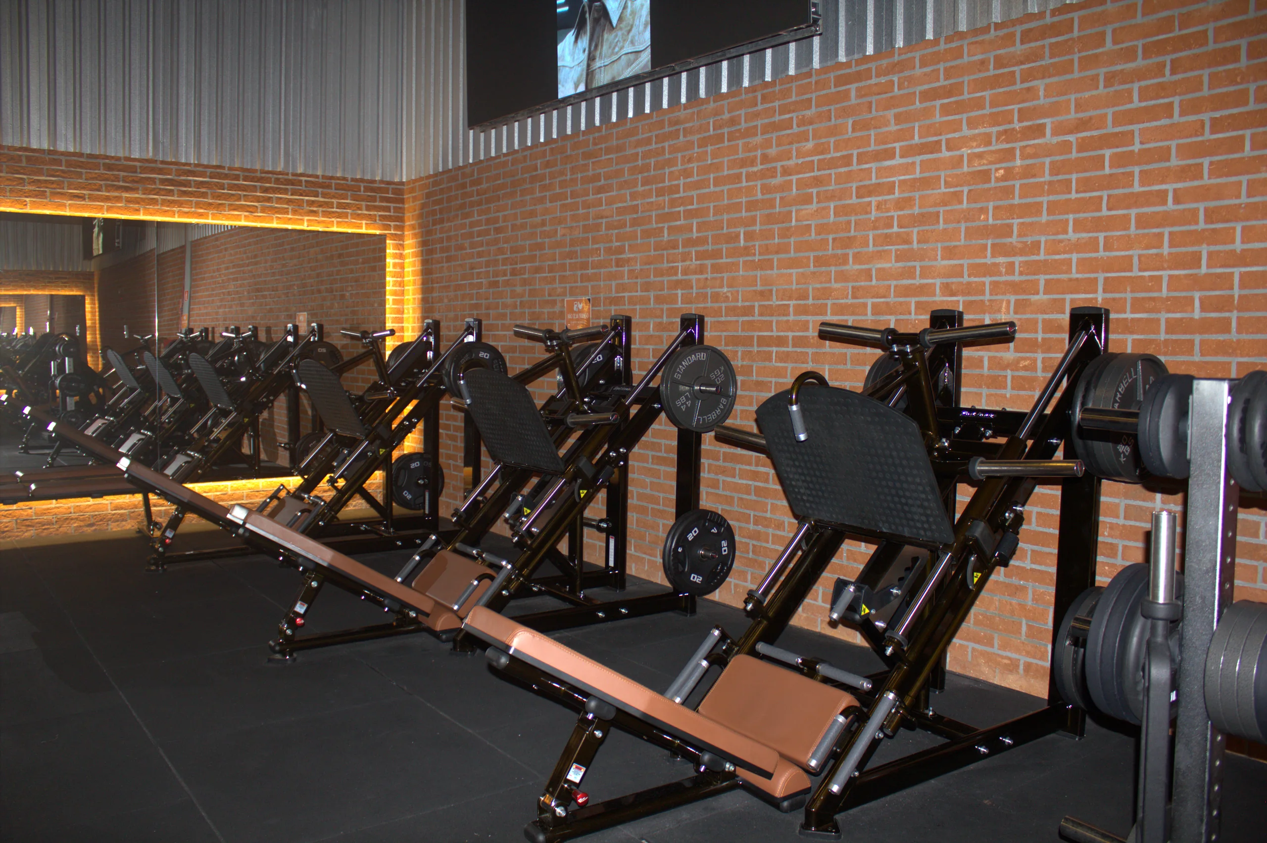 Linha de máquinas profissionais de musculação